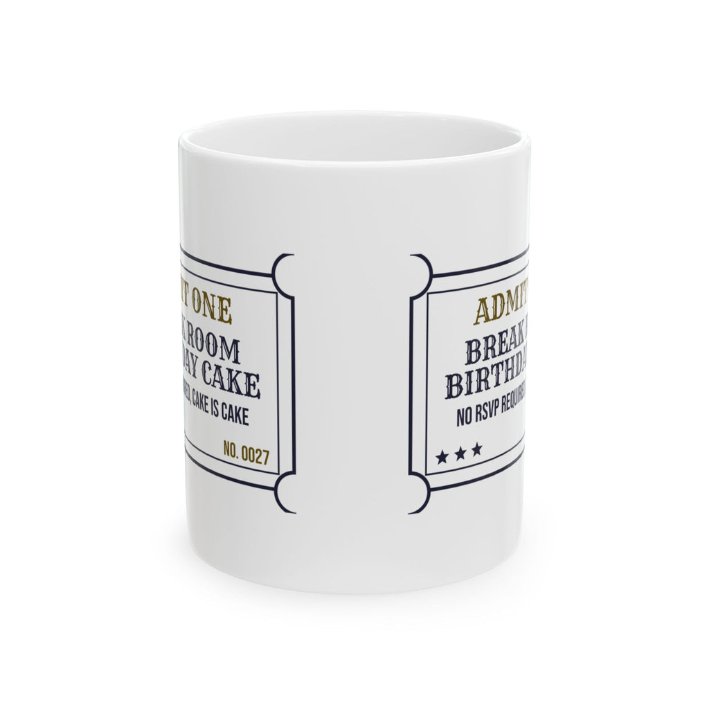Break Room Birthday Cake Coffee Mug For Coworkers