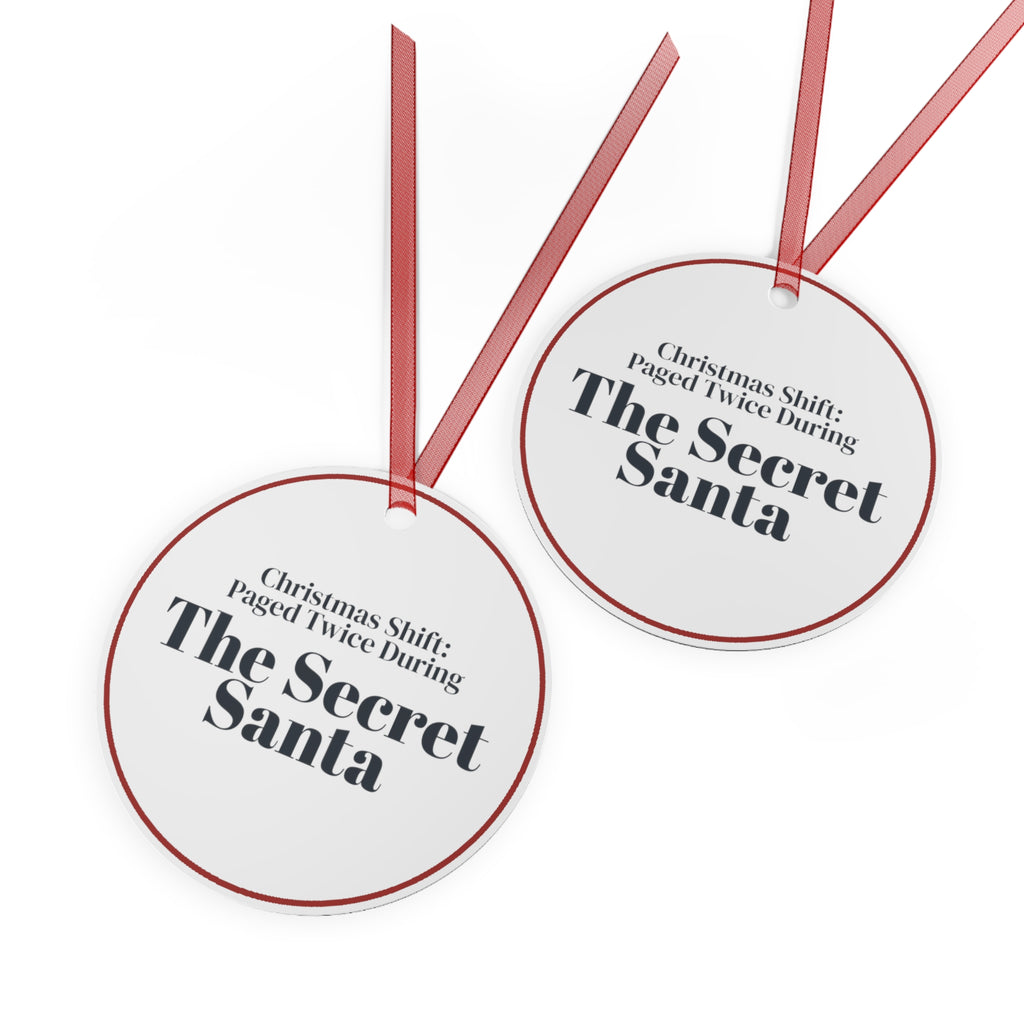 Funny Nurse Christmas Ornament Paged Twice During The Secret Santa