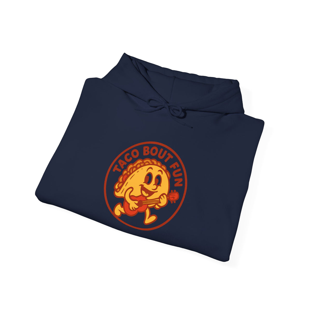 Taco Bout Fun Funny Retro Taco Pun Hoodie