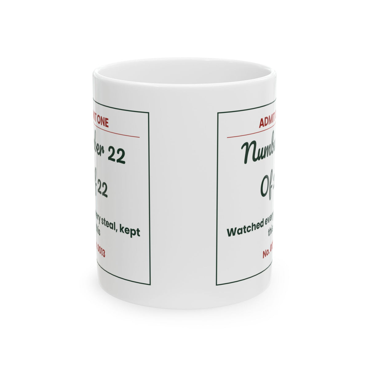 Funny White Elephant Coffee Mug Number 22 Of 22 Ticket