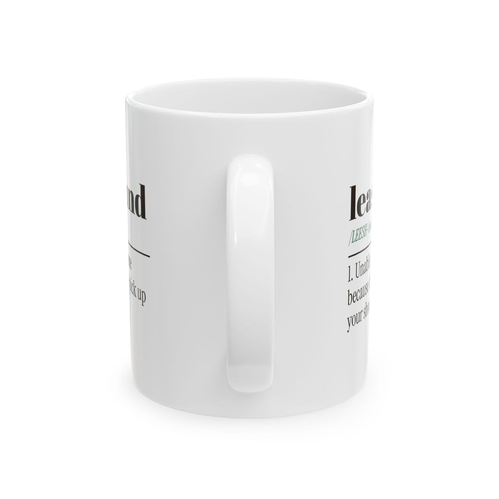 Funny Dog Dad Coffee Mug Leashbound Definition For Dog Owners