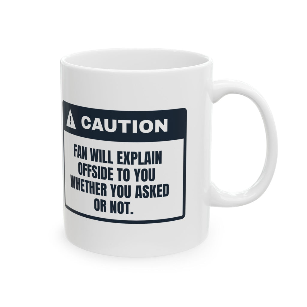 Funny Hockey Fan Coffee Mug Will Explain Offside