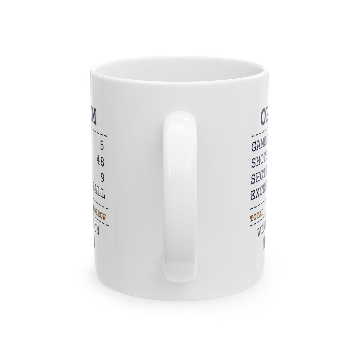 Funny Basketball Player Mug Open Gym Receipt Shots Made