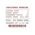 Funny Christmas Sticker Christmas Morning Receipt