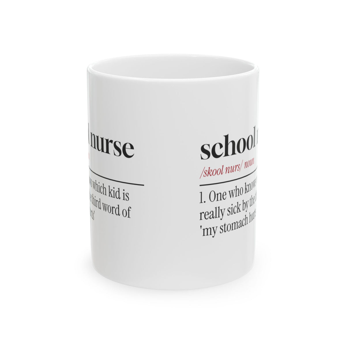 Funny School Nurse Coffee Mug Knows Whos Really Sick