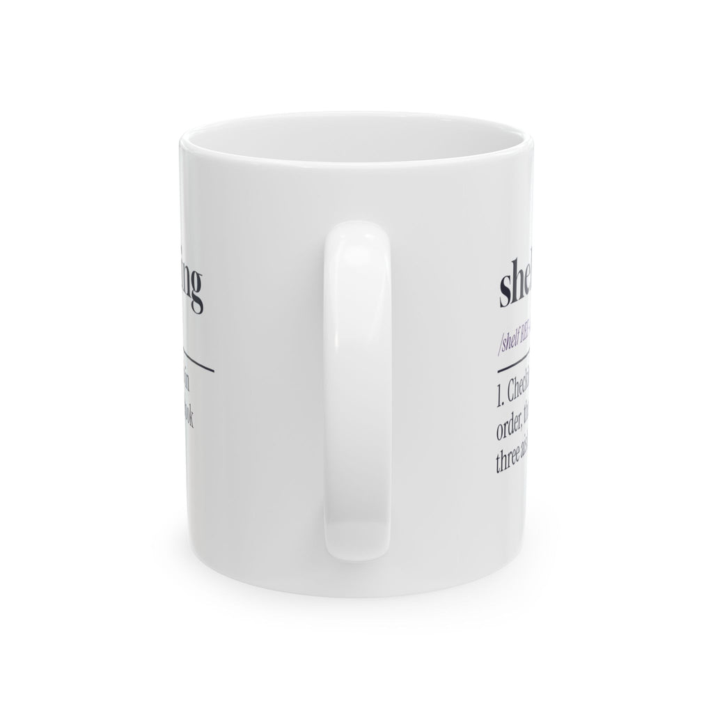 Funny Librarian Coffee Mug Shelf Reading Dictionary Definition