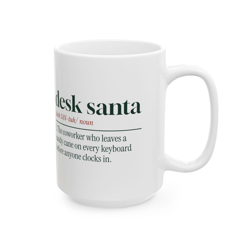 Funny Christmas Coworker Coffee Mug Desk Santa Dictionary Definition