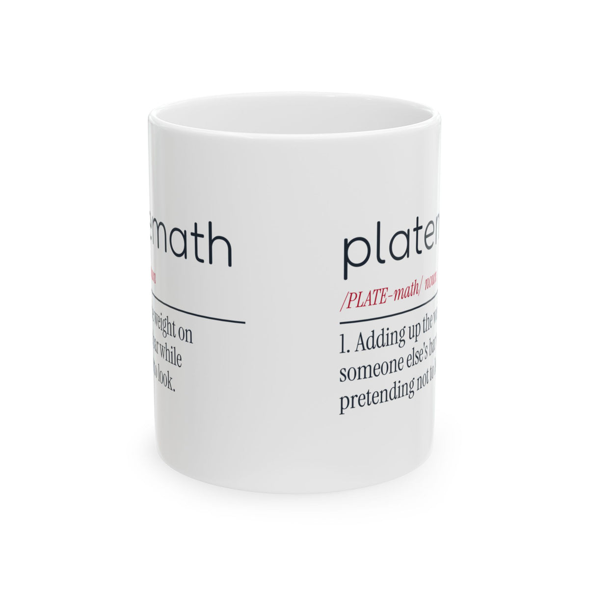 Funny Weightlifting Coffee Mug Platemath Definition For Lifters
