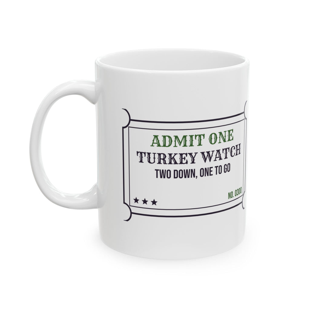 Bowling Coffee Mug Turkey Watch Two Strikes Down Nobody Talk To Me
