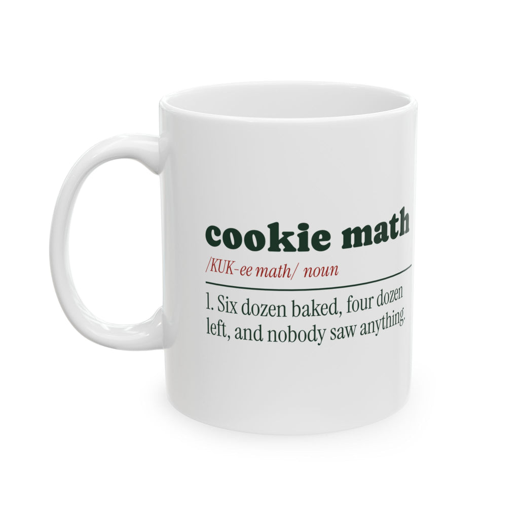 Funny Christmas Baking Coffee Mug Cookie Math Definition For Bakers