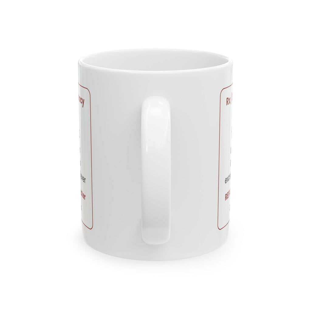 Funny Teacher Prescription Coffee Mug Hall Pass For Teachers