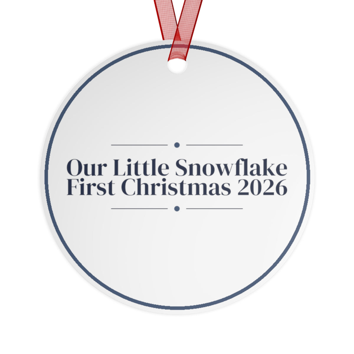 Christmas Ornament 2026 Our Little Snowflake Baby Keepsake