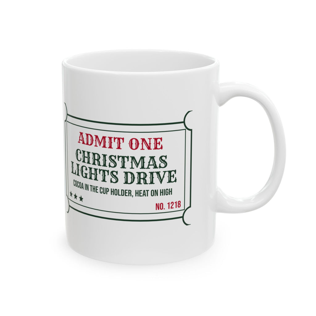 Hot Cocoa Mug Christmas Lights Drive Cocoa In The Cup Holder
