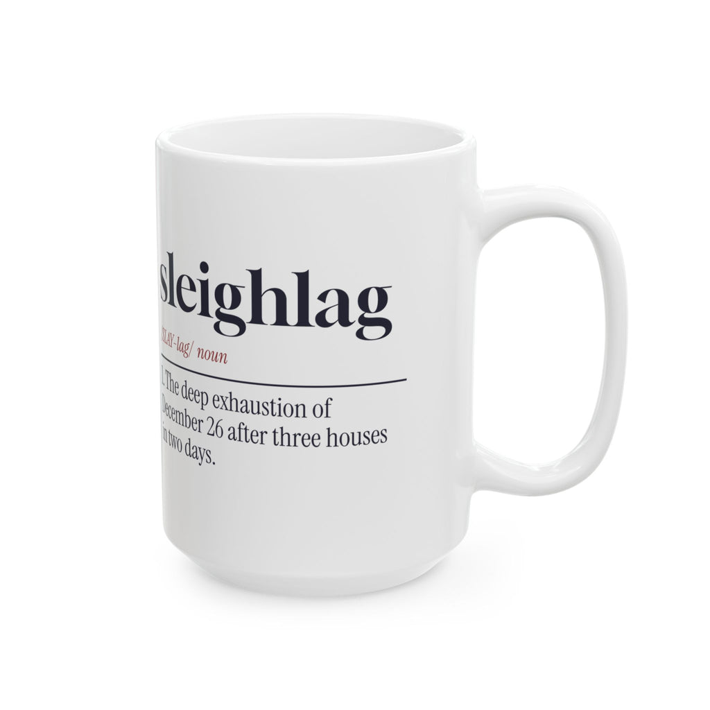 Funny Christmas Coffee Mug Sleighlag Definition For Families