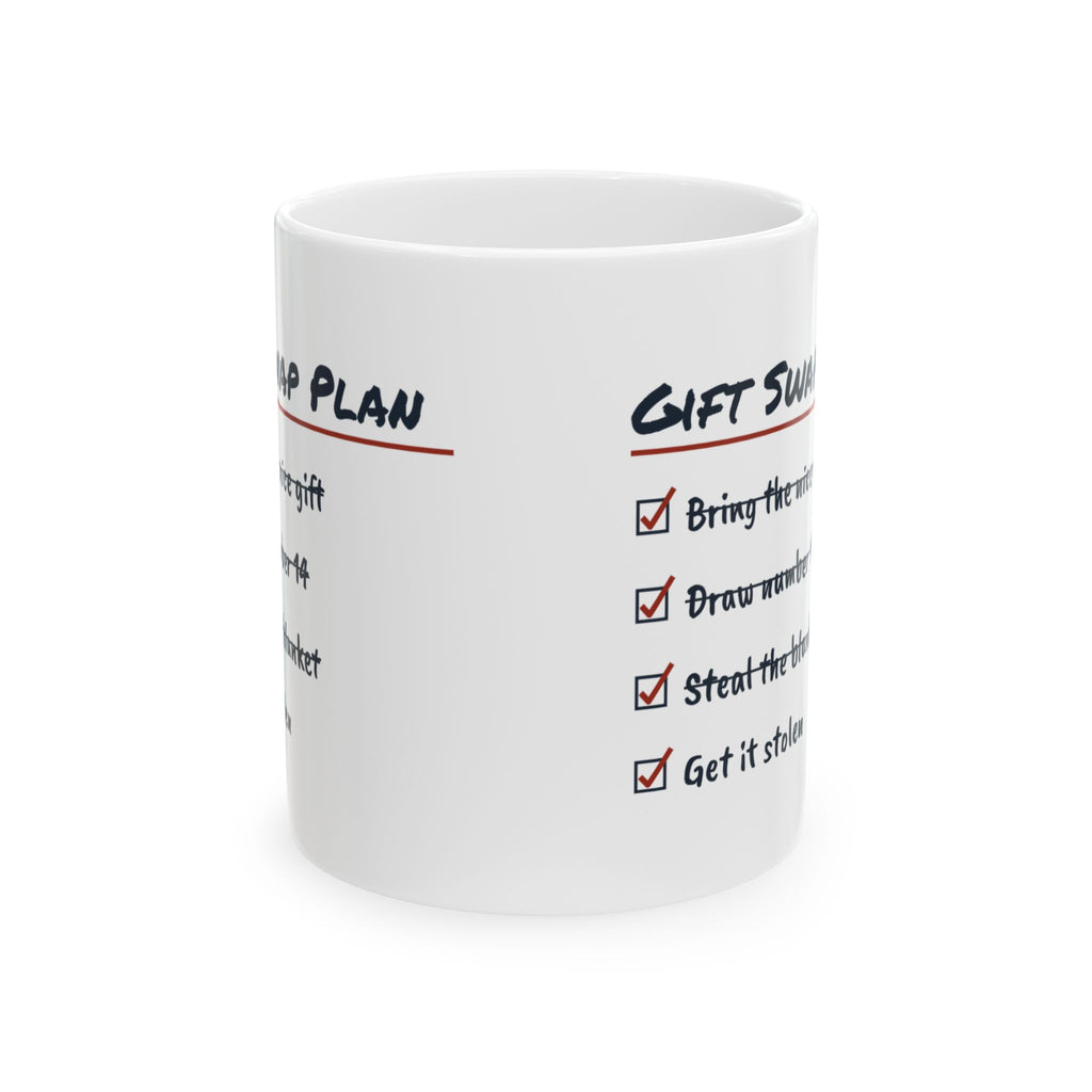 Funny White Elephant Coffee Mug Gift Swap Plan Get It Stolen Checklist