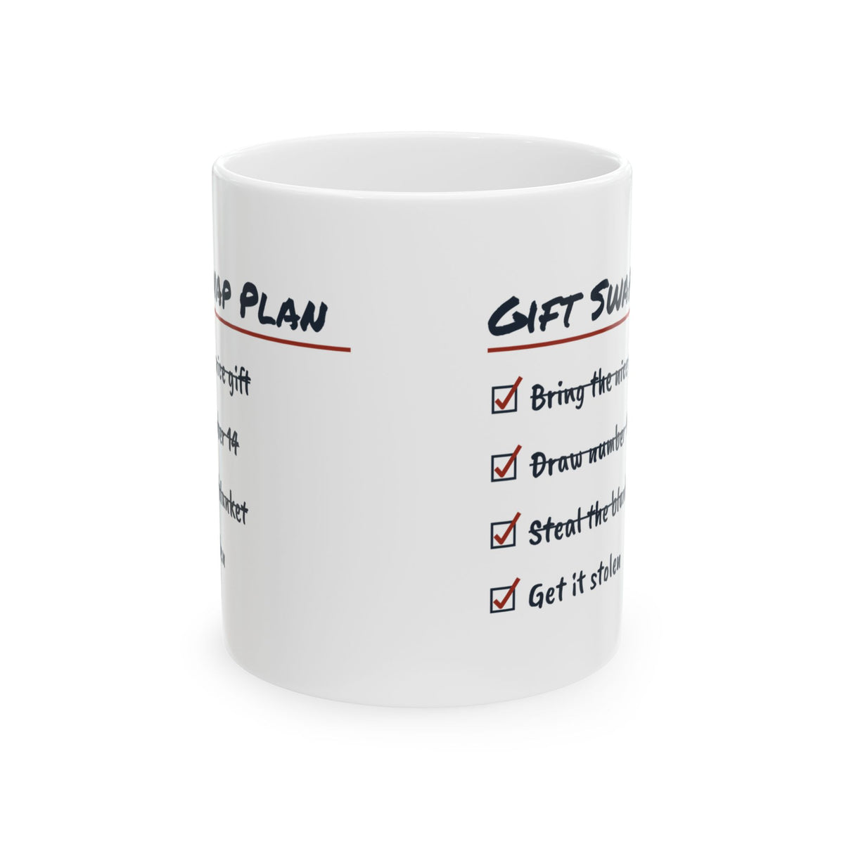 Funny White Elephant Coffee Mug Gift Swap Plan Get It Stolen Checklist