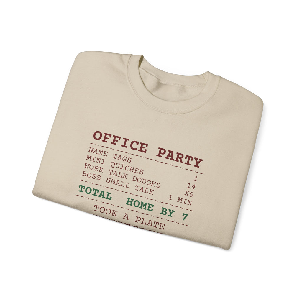 Funny Christmas Coworker Sweatshirt Mini Quiches 14 Office Party Receipt