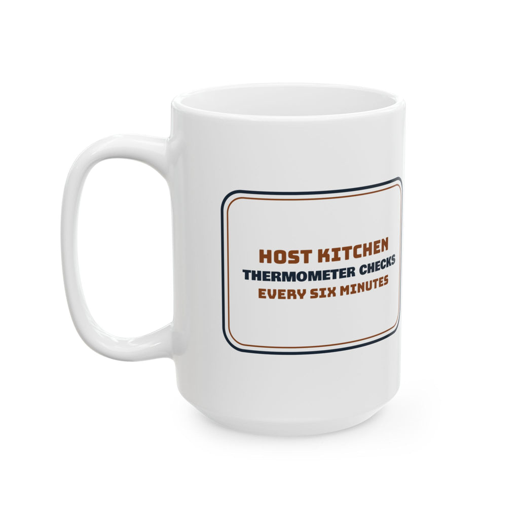 Funny Thanksgiving Host Coffee Mug Turkey Thermometer Checks