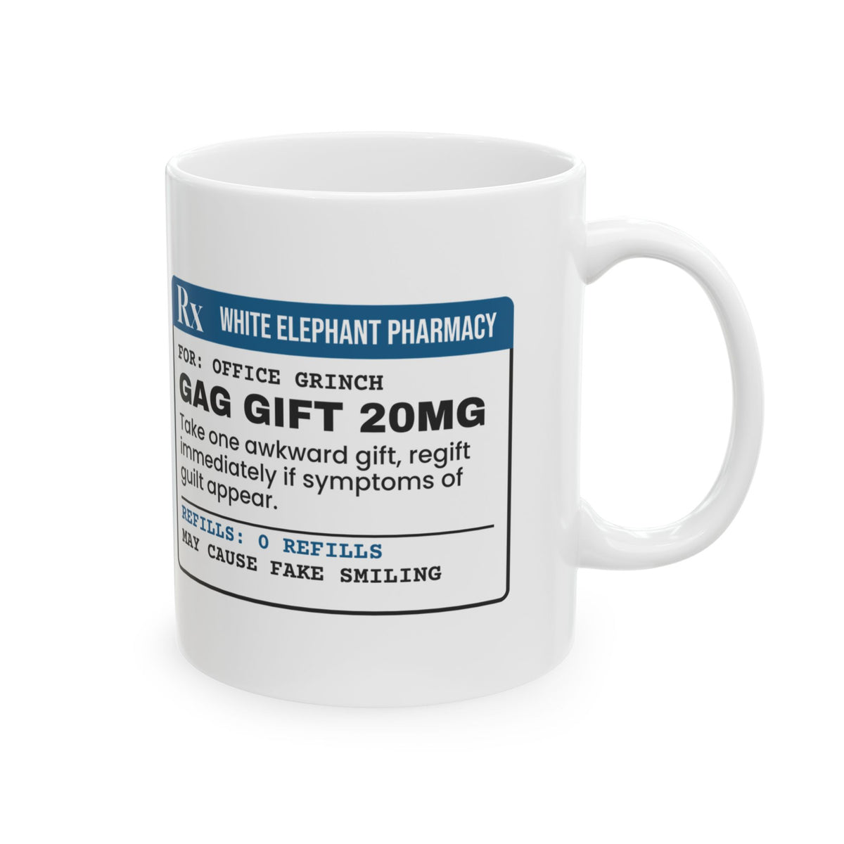 White Elephant Coffee Mug Take One Gag Gift Regift