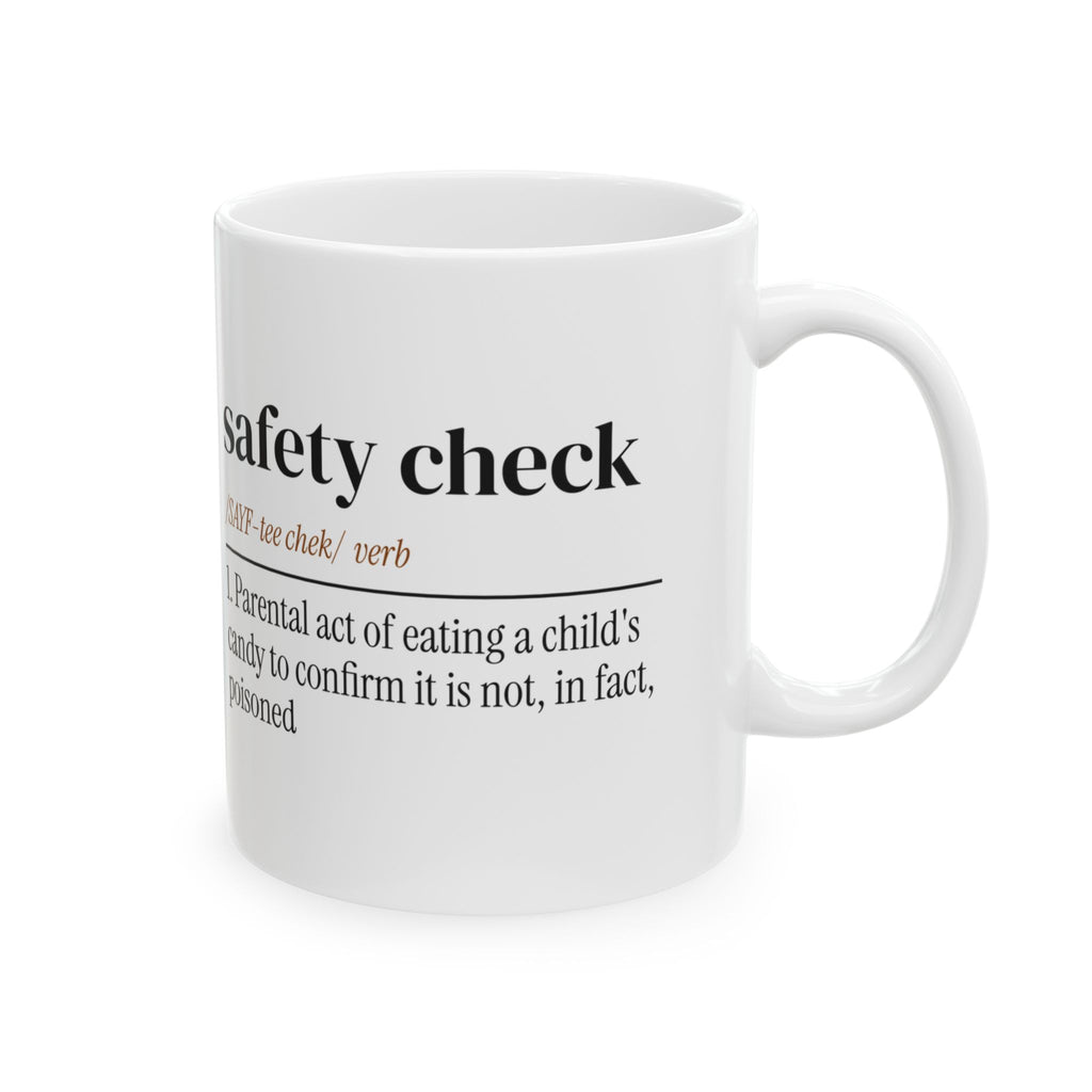 Safety Check Coffee Mug Dictionary Definition Funny Parent