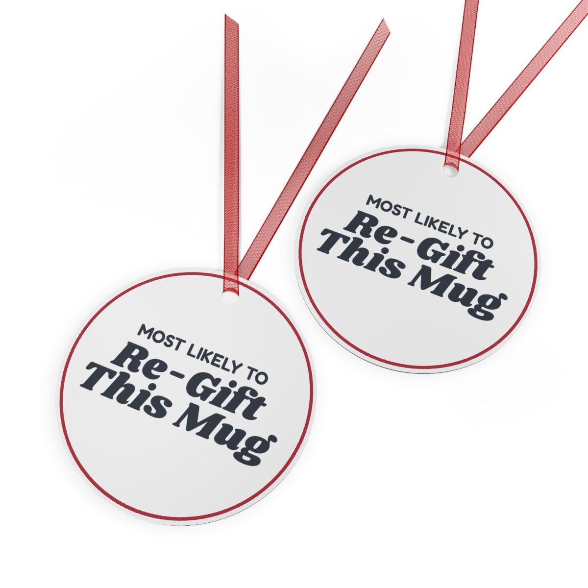 Funny Christmas Ornament Most Likely To Regift This Mug