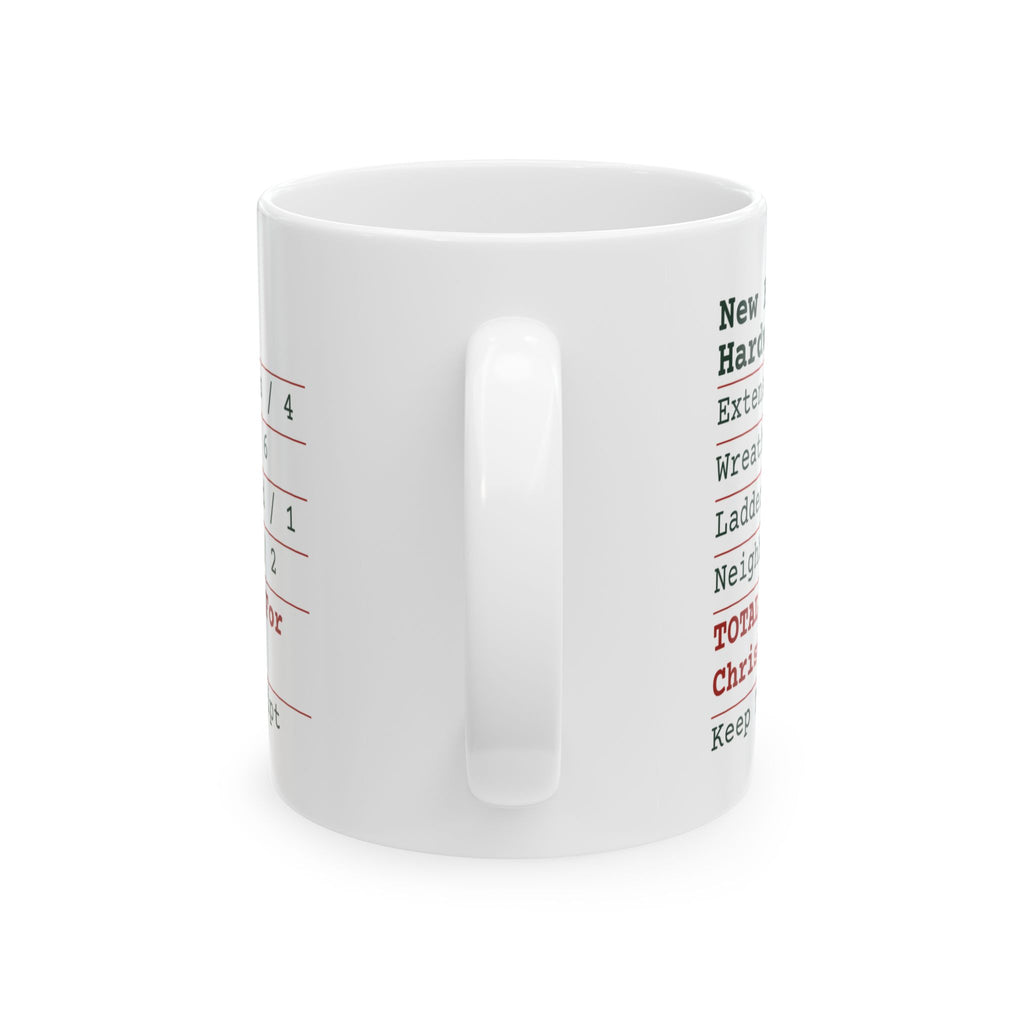 Funny New Home Christmas Coffee Mug Hardware Receipt For Homeowners