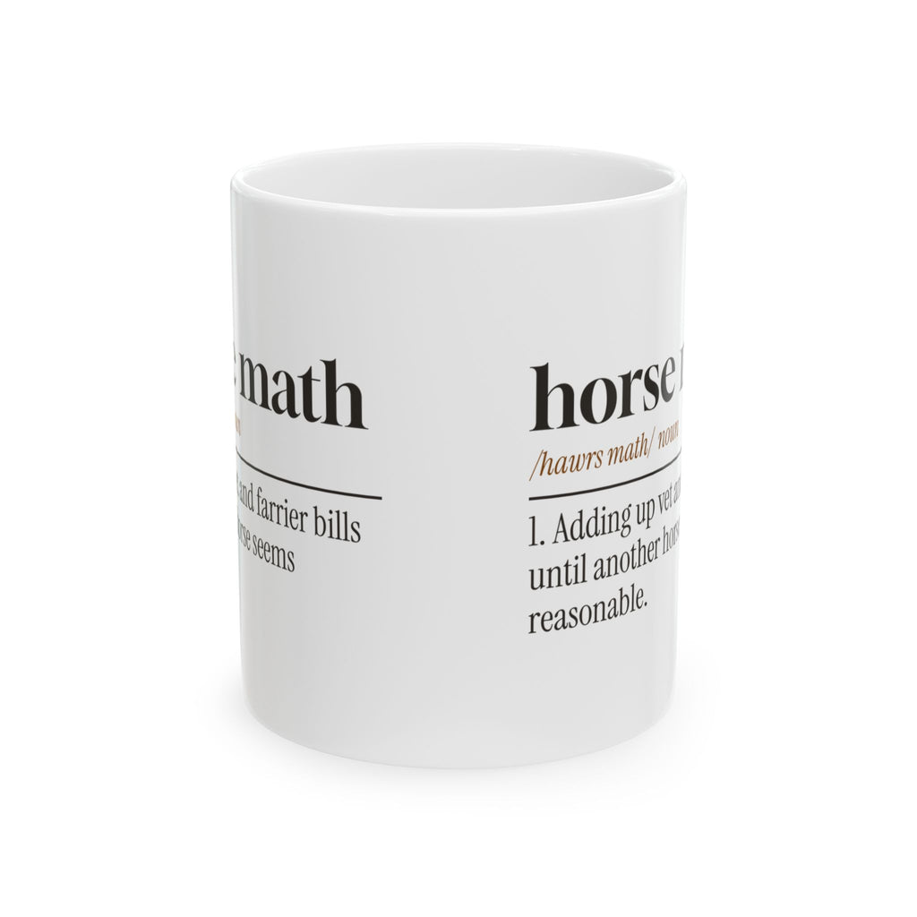 Horse Math Coffee Mug "Horse Math" For Horse Girls