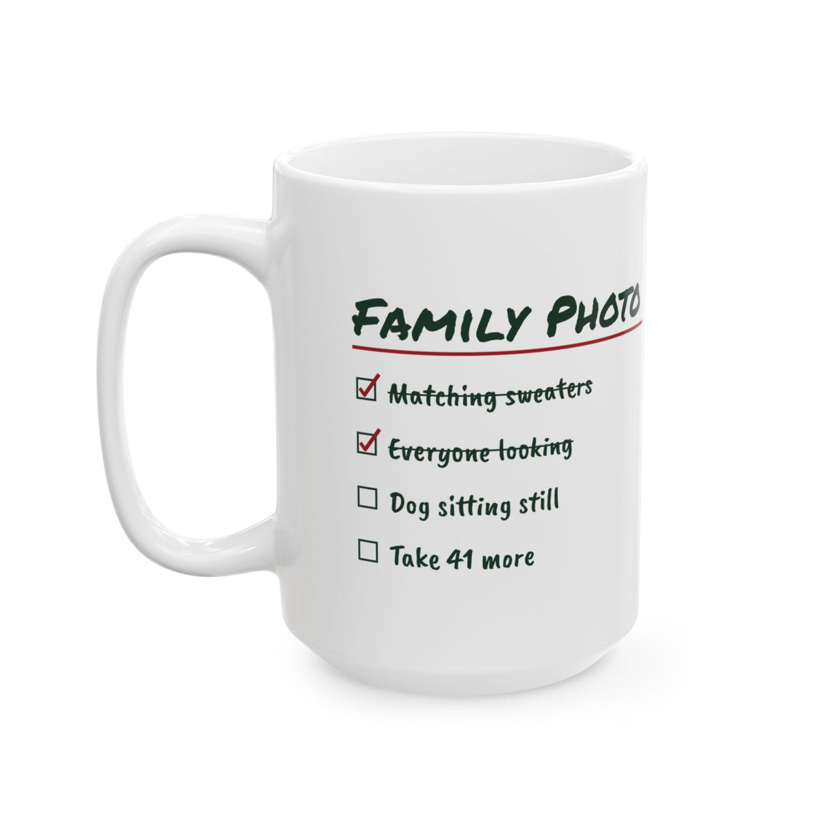 Funny Christmas Coffee Mug Family Photo Take 41 More For Families