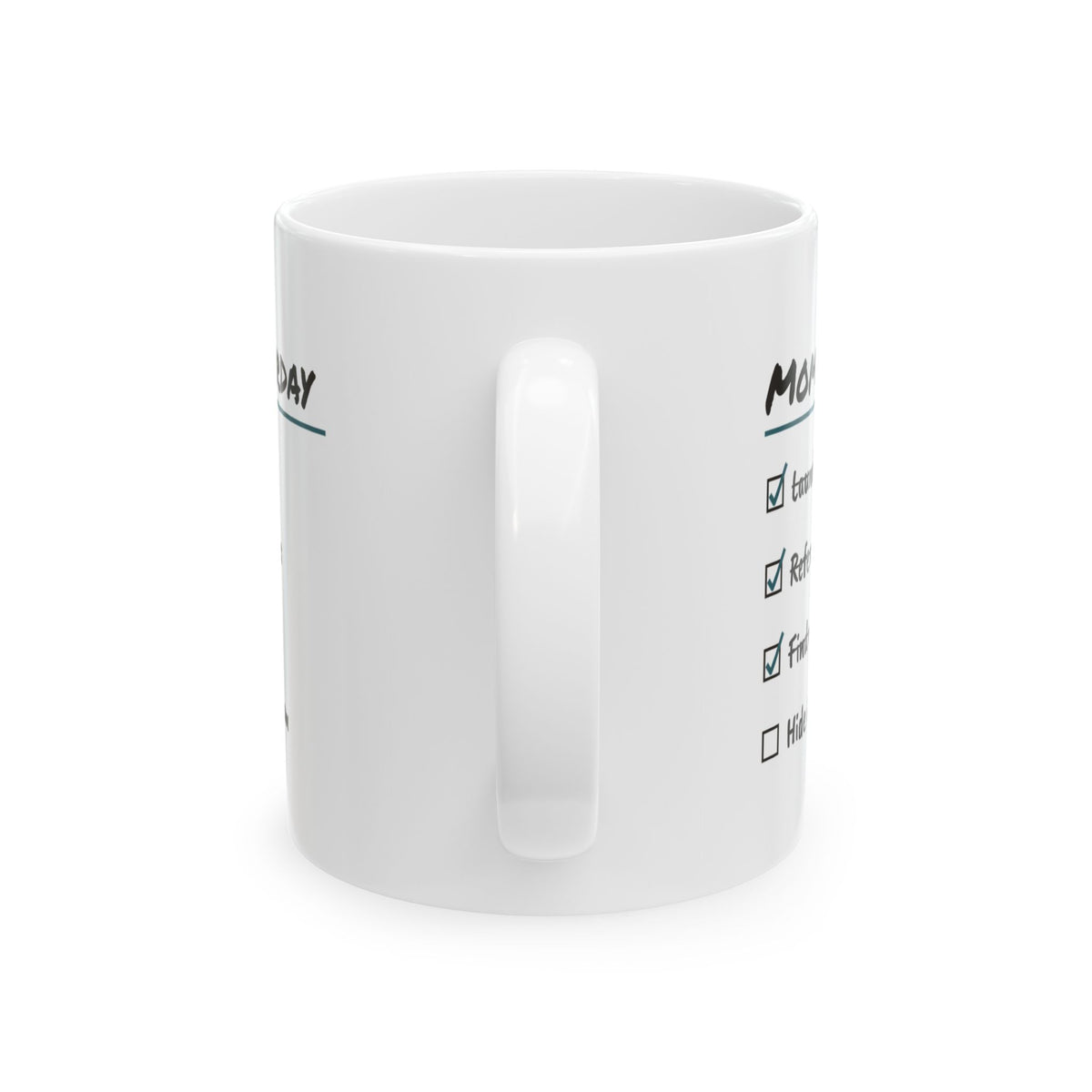 Funny Mom Checklist Coffee Mug Hide In Bathroom For Mom