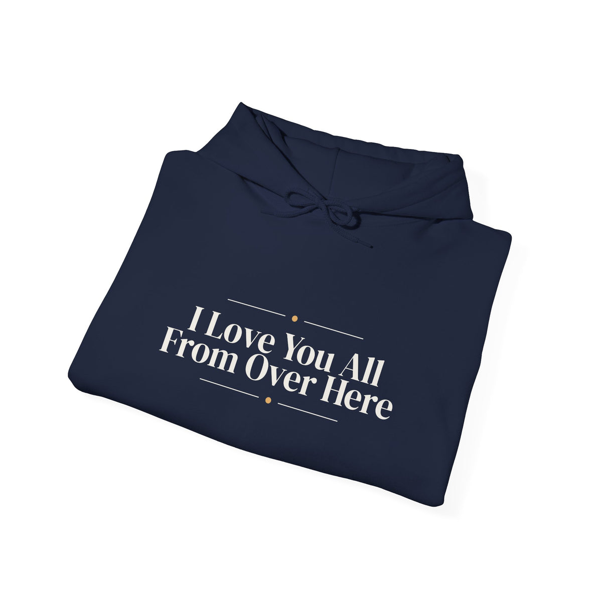 Funny Christmas Introvert Hoodie I Love You All From Over Here