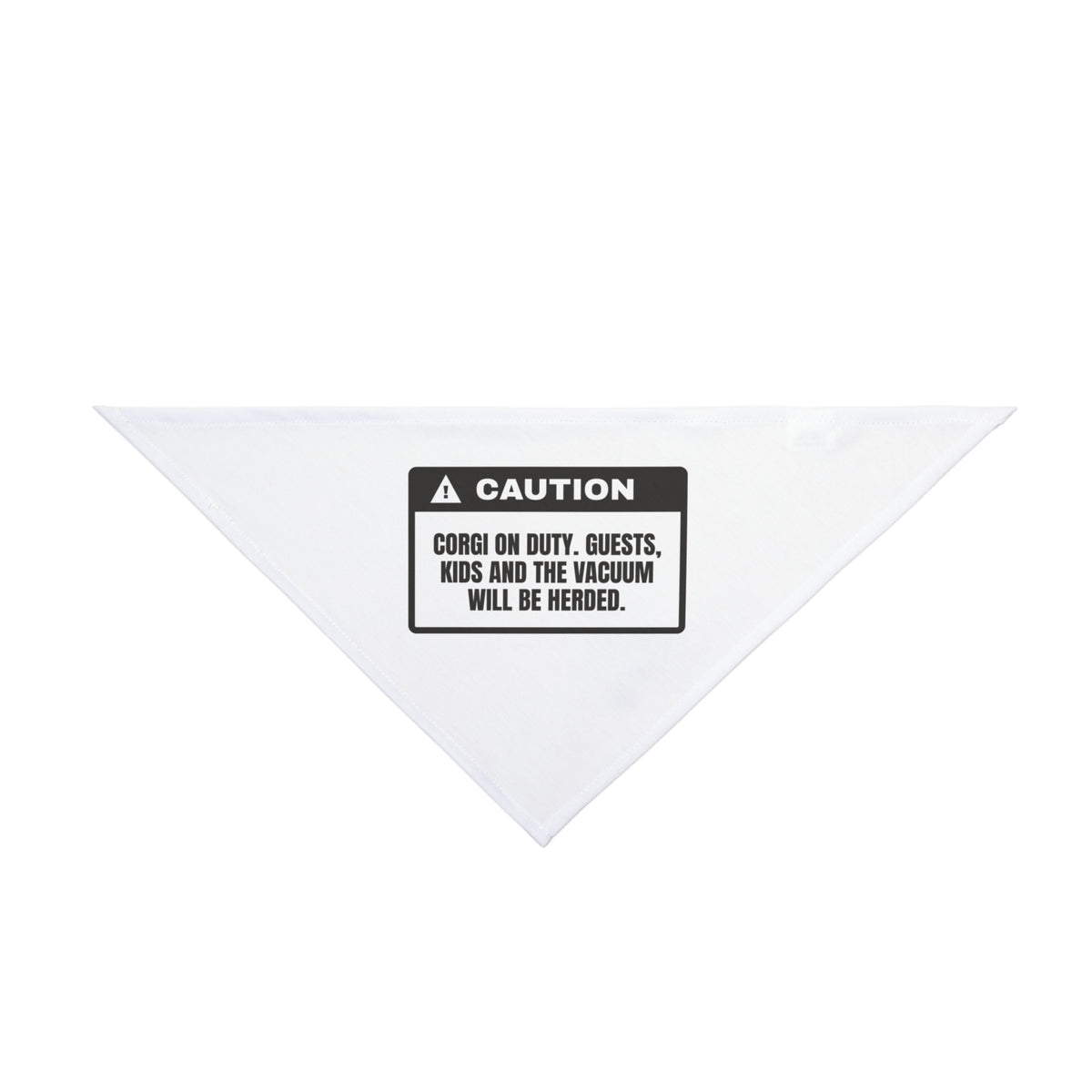 Funny Corgi Dog Bandana You Will Be Herded Warning Label Cup