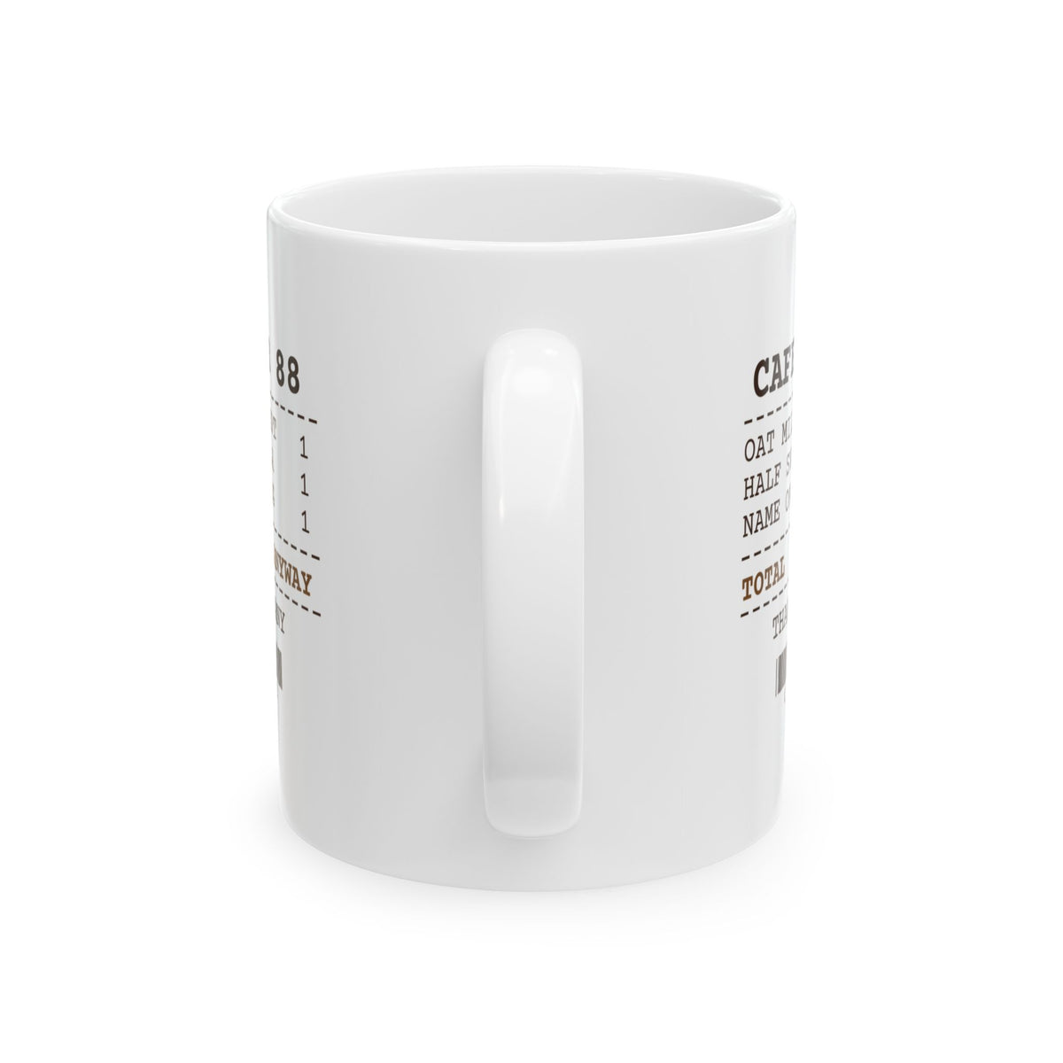 Funny Coffee Lover Mug Name Spelled Wrong Cafe Receipt
