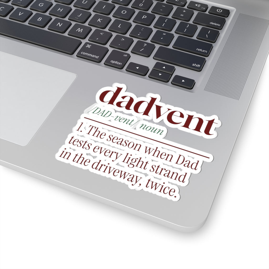 Funny Christmas Dad Sticker Dadvent Dictionary Definition