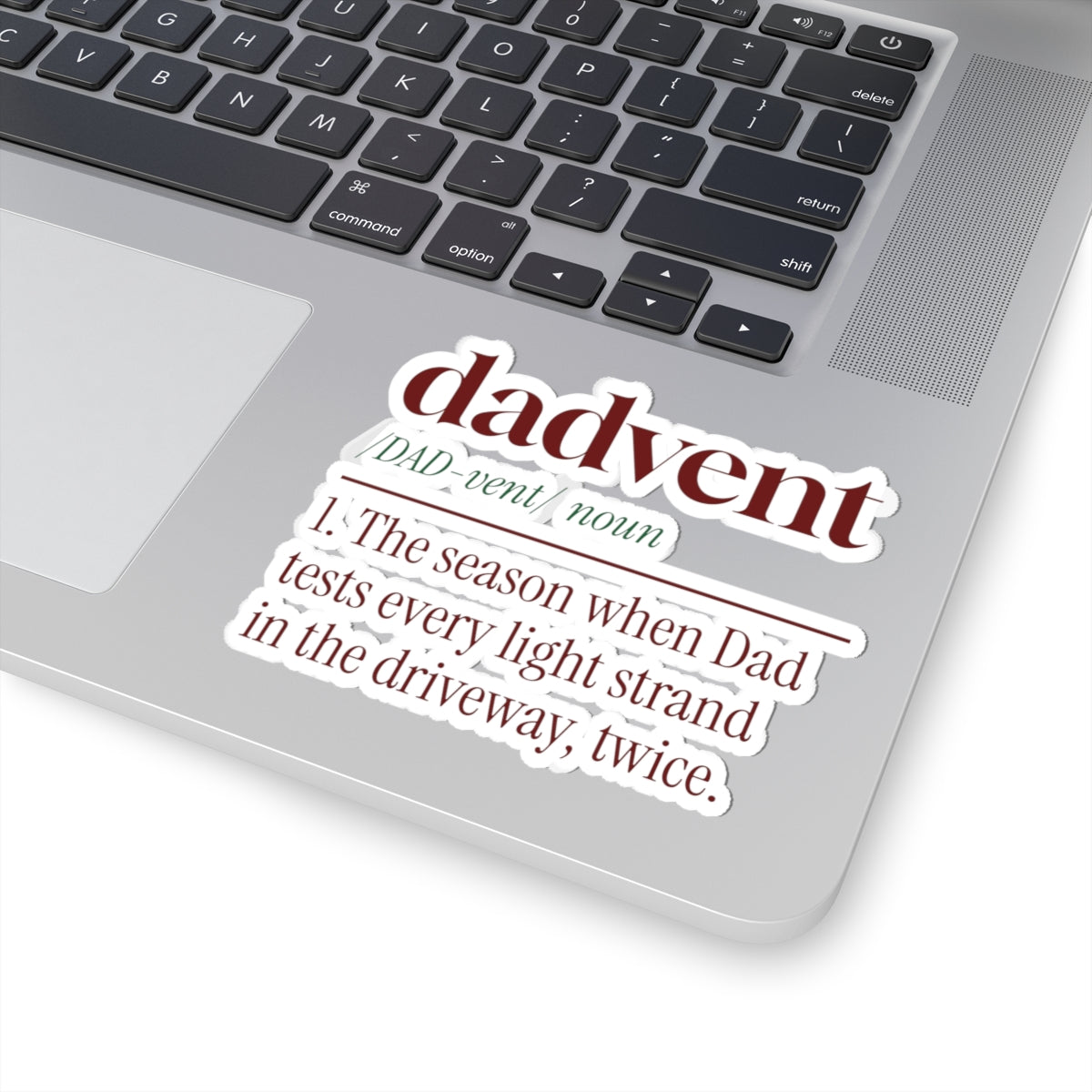 Funny Christmas Dad Sticker Dadvent Dictionary Definition