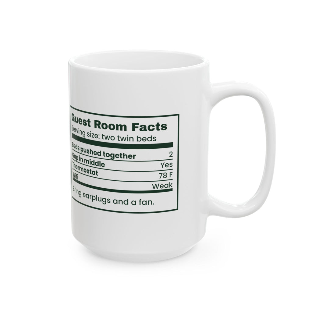 Funny Christmas In Laws Coffee Mug Guest Room Nutrition Facts