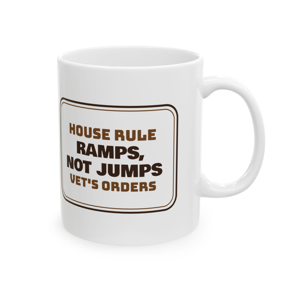 Dachshund Coffee Mug Ramps Not Jumps Vet's Orders House Rule