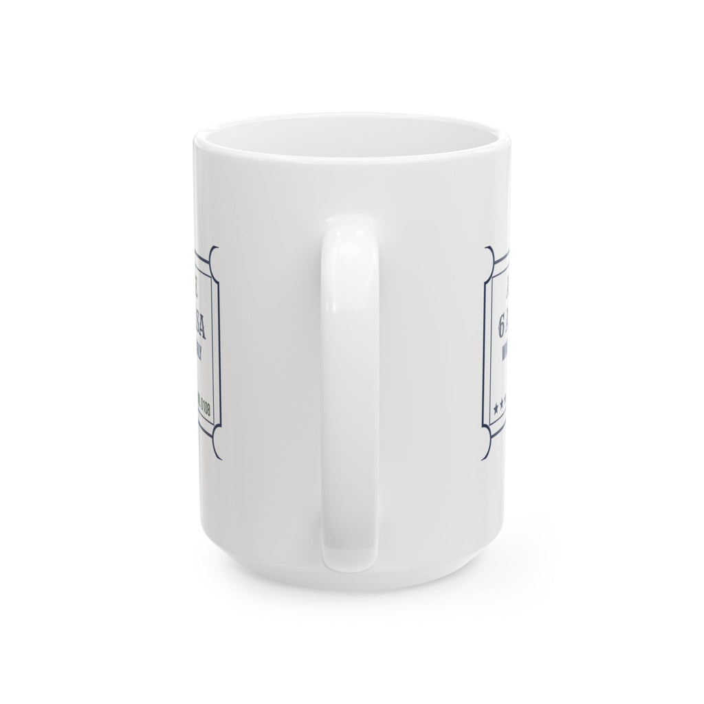 Funny Yoga Coffee Mug Six AM Vinyasa Ticket For Yoga Lovers