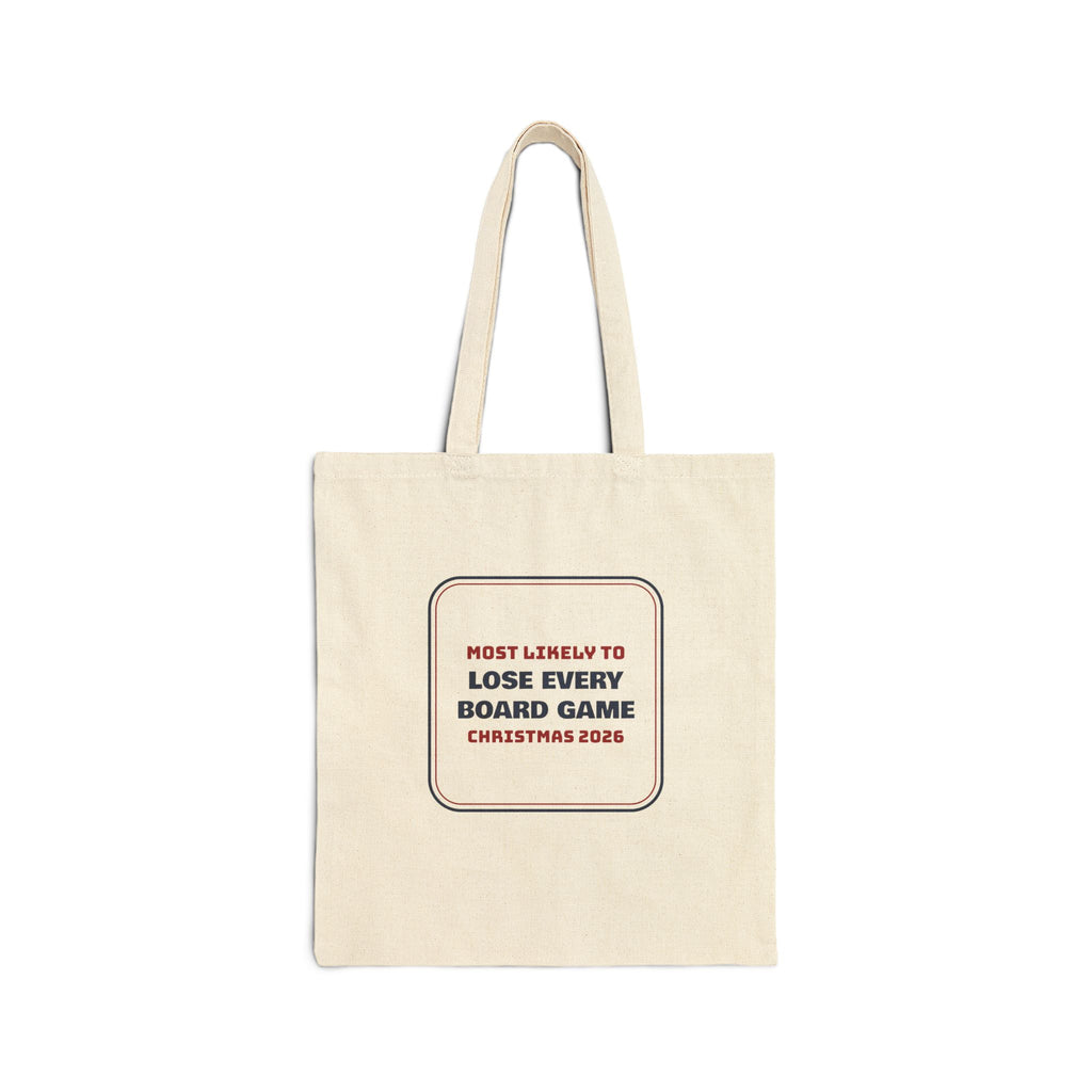 Funny Family Christmas Tote Bag Most Likely To Lose Every Board Game