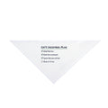Funny Christmas Cat Dog Bandana Cat's December Plan Checklist