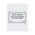 Funny Christmas Retail Throw Blanket Rain Check Back In January Probably