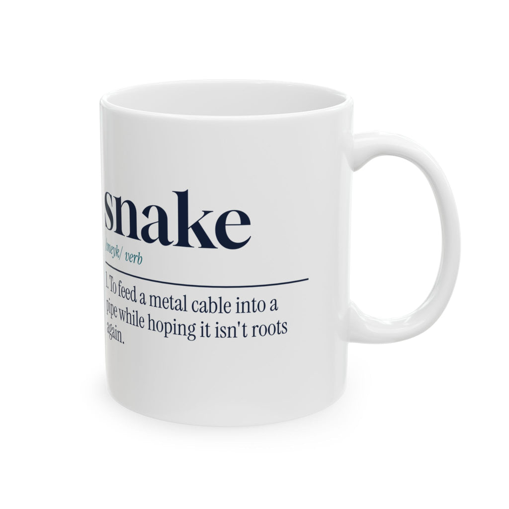 Funny Plumber Coffee Mug Feed the Cable