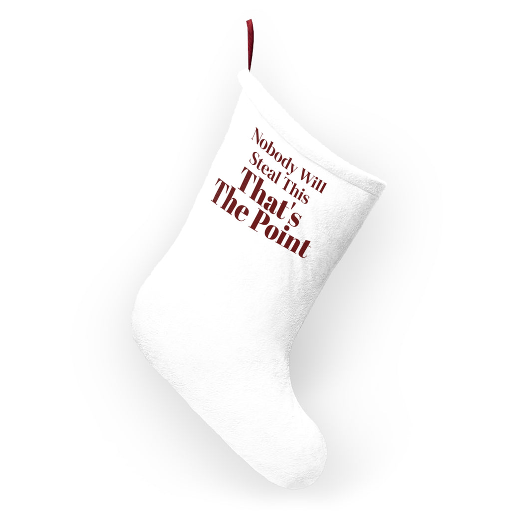 Funny White Elephant Christmas Stocking Nobody Will Steal This That's The