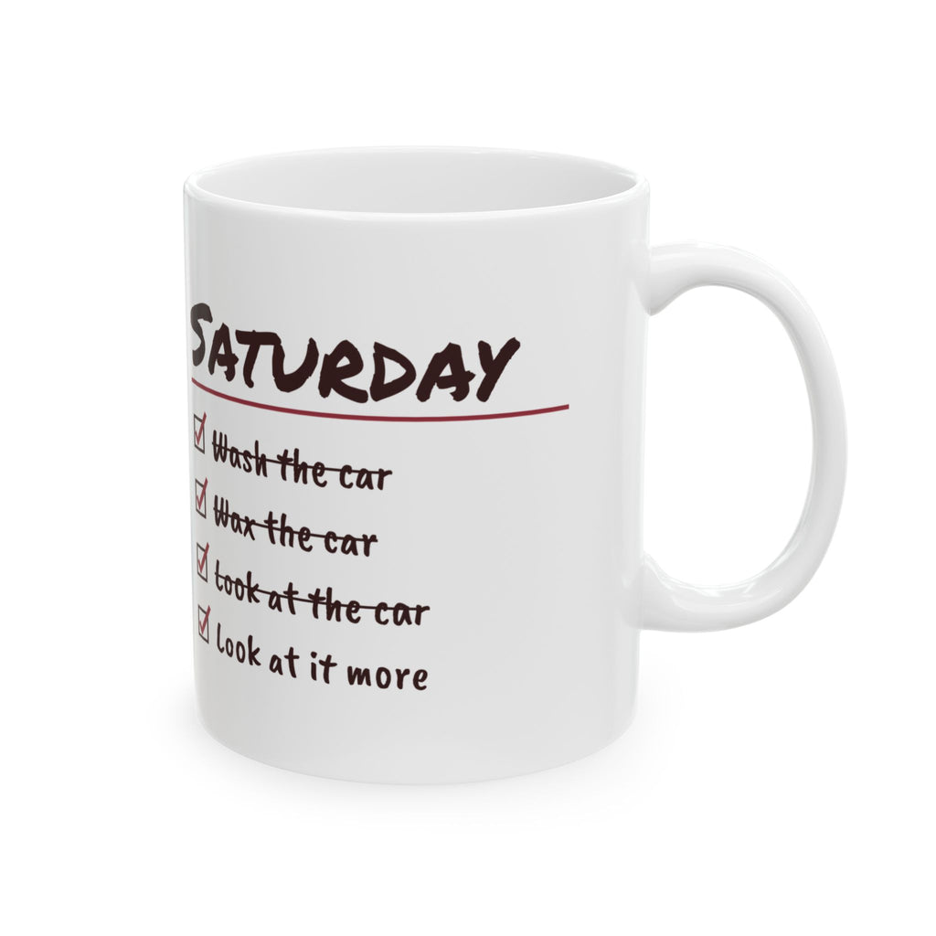 Funny Car Lover Mug Wax The Car Look At It More