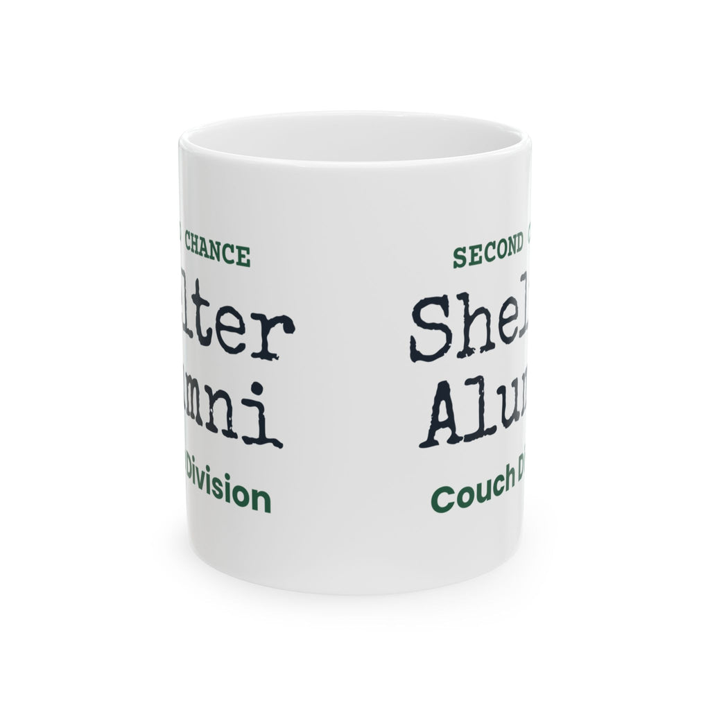 Funny Rescue Dog Coffee Mug Shelter Alumni Couch Division