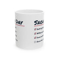 Funny Snow Day Hot Cocoa Coffee Mug Snow Day Checklist