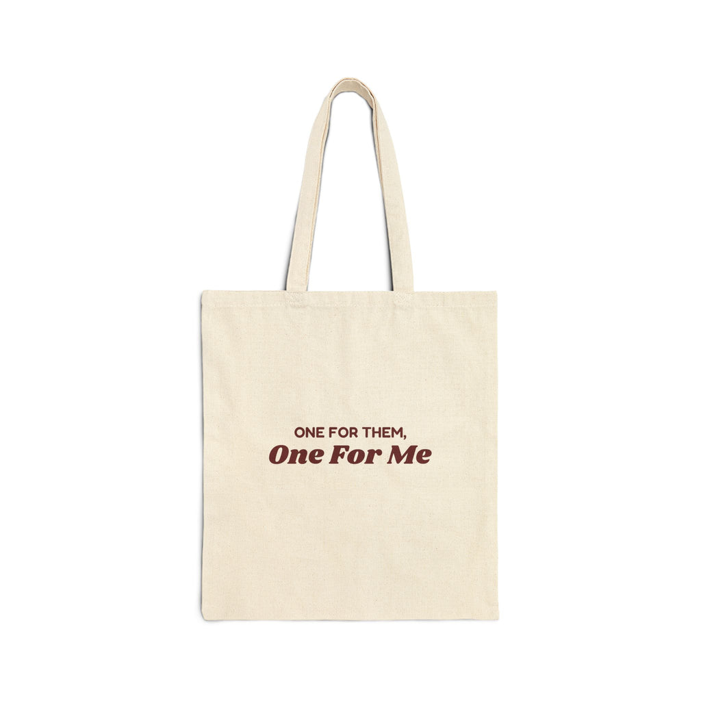 Funny Christmas Shopping Tote Bag One For Them One For Me