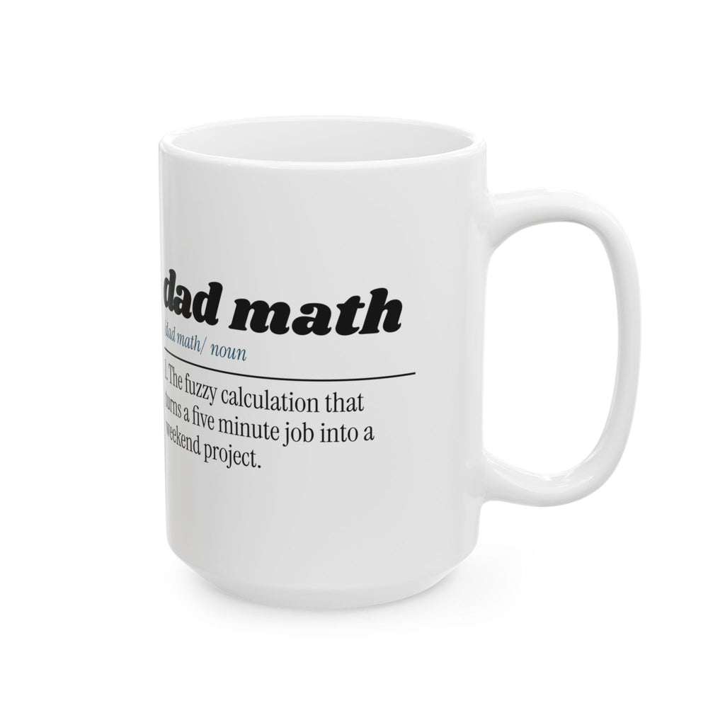 Funny Dad Coffee Mug Dad Math Definition For Dad Fathers