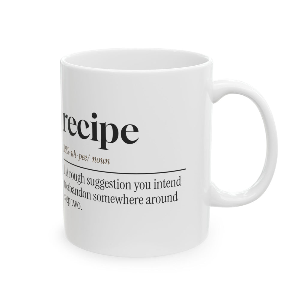 Recipe Dictionary Coffee Mug For Cooking Lovers