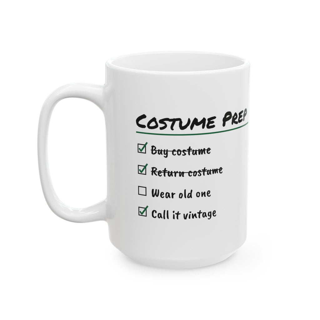 Funny Halloween Coffee Mug Costume Prep Checklist For Costumes
