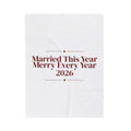 Christmas Throw Blanket Married This Year Merry Every Year 2026